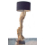 Lampa stojąca podłogowa z Kawałka drewna tekowego 180cm